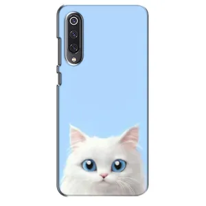 Чехол на тематику: Коты для Xiaomi Mi 9 SE (Белый кот)