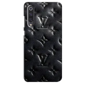 Текстурный Чехол Louis Vuitton для Сяоми Ми 9 СЕ (Черный ЛВ)