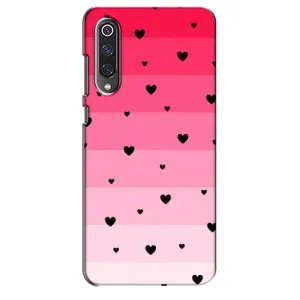 Чехлы с тематикой "Маленькие Сердечки" на Xiaomi Mi 9 SE (Чорные сердечки)