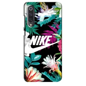 Силиконовый Чехол на Xiaomi Mi 9 SE с картинкой Nike (Цветочный Nike)