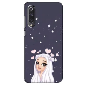 Чехол Стильные девушки на Xiaomi Mi 9 SE (Девушка и сердечки)