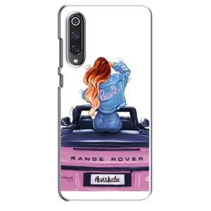 Силиконовый Чехол на Xiaomi Mi 9 SE с картинкой Стильных Девушек (Девушка на машине)