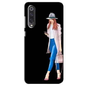 Чехол с картинкой Модные Девчонки Xiaomi Mi 9 SE (Девушка со смартфоном)