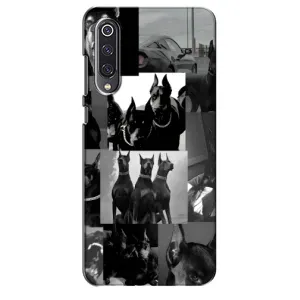 Чехол ДОБЕРМАН для Xiaomi Mi 9 SE (Коллаж Доберман)