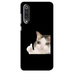 Бампер з принтом Меми для Xiaomi Mi 9 SE (Кіт у сльозах)
