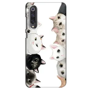Силиконовый чехол с котиком для Xiaomi Mi 9 SE (Коты)
