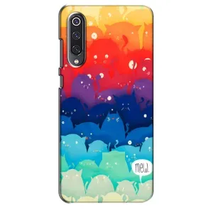 Силиконовый чехол с котиком для Xiaomi Mi 9 SE (Mew)