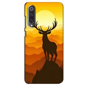 Чехлы с изображением разных животных для Xiaomi Mi 9 SE (Силуэт Оленя)