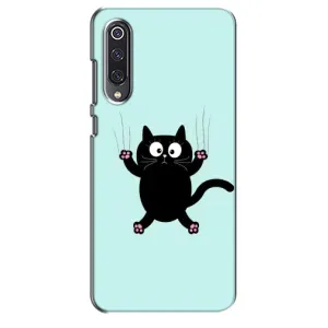 Силиконовый чехол с котиком для Xiaomi Mi 9 SE (Падающий кот)