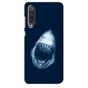 Силиконовый бампер с картинкой животных для Xiaomi Mi 9 SE (Пасть Акулы)