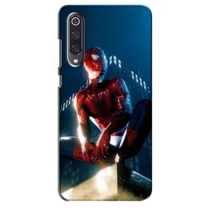 Чехол Супергерой Человека Паука на Xiaomi Mi 9 SE (Паук на доме)