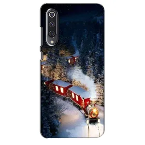Силиконовый бампер на рождество для Xiaomi Mi 9 SE (Поезд)