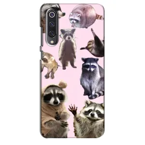 Силиконовый Чехол с Енотами на Xiaomi Mi 9 SE (Смешные Еноты)