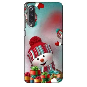 Чехлы на Новый Год Xiaomi Mi 9 SE (Снеговик в шапке)
