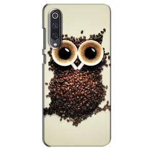 Чехлы с принтом СОВЫ для Xiaomi Mi 9 SE (Сова с зерен кофе)