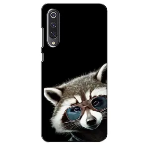 Силиконовый Чехол с Енотами на Xiaomi Mi 9 SE (Стильный Енот)