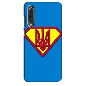 Чохол з картинкою (Патріотичний ГЕРБ) на Xiaomi Mi 9 SE (Герб - супер герой)