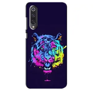 Силиконовый бампер с картинкой животных для Xiaomi Mi 9 SE (Тигр-Арт)