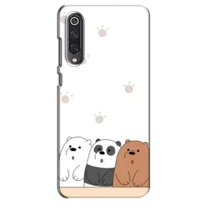 Чехлы с изображением разных животных для Xiaomi Mi 9 SE (Удивленные медвеженки)