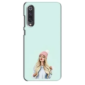 Силиконовый Чехол на Xiaomi Mi 9 SE с картинкой Стильных Девушек (В шапке)