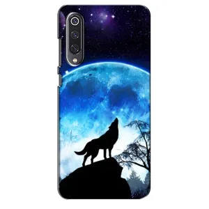 Чехол с Волком на Xiaomi Mi 9 SE (Воет на луну)
