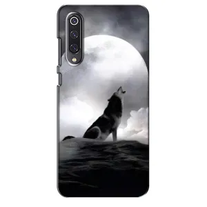 Чехол с Волком на Xiaomi Mi 9 SE (Волк и луна)