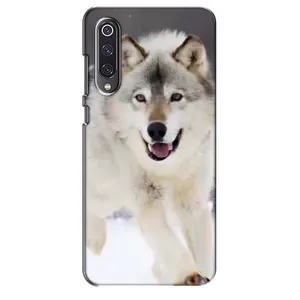 Чехол с Волком на Xiaomi Mi 9 SE (Волк на снегу)