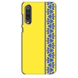 Силіконовый Чохол на Xiaomi Mi 9 SE (Вишиванка на жовтому фоні)