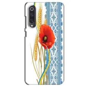 Силиконовый Чехол на Xiaomi Mi 9 SE с картинкой Вышиванки (Вышиванка с цветком)