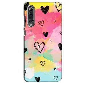 Чехлы с тематикой "Маленькие Сердечки" на Xiaomi Mi 9 SE (Яркие сердечки)