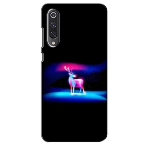 Силиконовый бампер с картинкой животных для Xiaomi Mi 9 SE (Яркий олень)