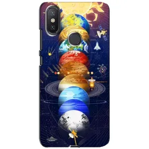 Чехол (ТПУ) с планетами на Xiaomi Mi A2 Lite (Арт планети)