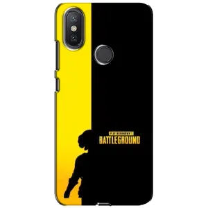 Чохол (TPU) з картинкою "Лого Пабг" на Сяомі Мі А2 Лайт (Battlegrounds)