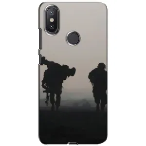 Чохли на військову тематику для Xiaomi Mi A2 Lite (Бій солдат)