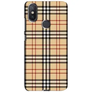 Чехол с Брендами одежды на Сяоми Ми А2 Лайт (Burberry стиль)