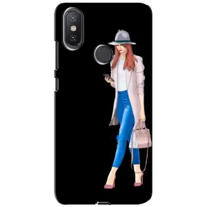 Чохол з картинкою Модні Дівчата Xiaomi Mi A2 Lite (Дівчина з телефоном)