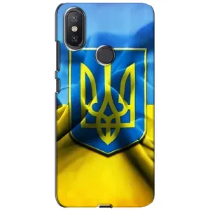 Чохол з картинкою (Патріотичний ГЕРБ) на Xiaomi Mi A2 Lite (Герб і Прапор України)