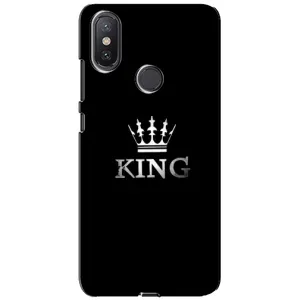 Чохол (Корона на чорному фоні) для Сяомі Мі А2 Лайт (KING)