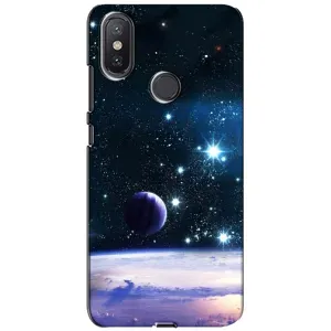 Чехол (ТПУ) с планетами на Xiaomi Mi A2 Lite (Космический вид)