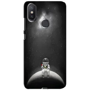 Силіконовый Чохол з принтом "Космонавти" на Xiaomi Mi A2 Lite (Космонавт романтик)