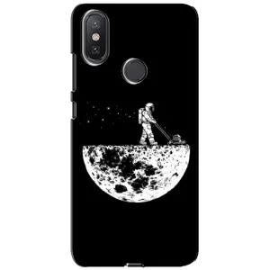 Силіконовый Чохол з принтом "Космонавти" на Xiaomi Mi A2 Lite (Космонавт)
