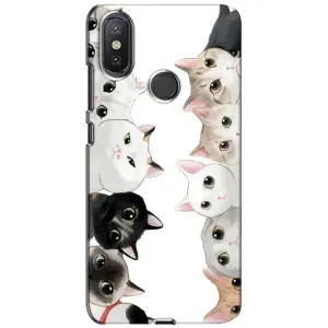 Силиконовый чехол с котиком для Xiaomi Mi A2 Lite (Коты)