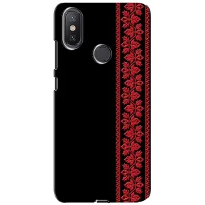 Силіконовый Чохол на Xiaomi Mi A2 Lite (Червона вишиванка)