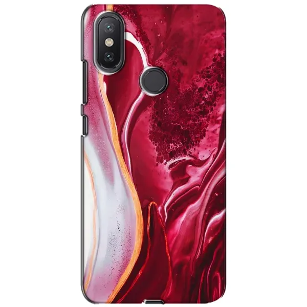 Чехол с рисунком «Красный мрамор» для Xiaomi Mi A2 Lite Чехол с рисунком «Красный мрамор» для Xiaomi Mi A2 Lite