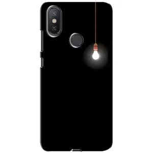 Чохол з картинками на чорному фоні для Xiaomi Mi A2 Lite (Лампочка)
