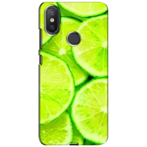 Чехол с изображением  вкусной еды для Xiaomi Mi A2 Lite (Лайм)
