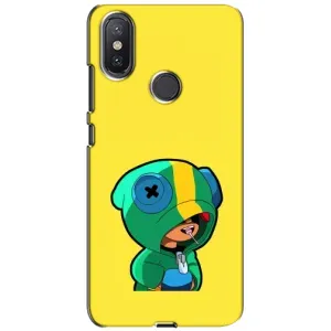 Чехол Бравл Старс для Xiaomi Mi A2 Lite (Леон (LEON))