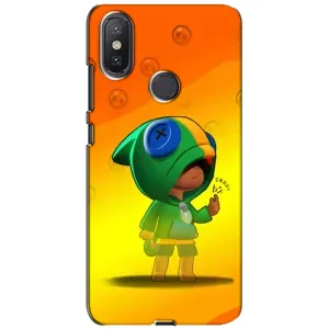 Чехол Бравл Старс для Xiaomi Mi A2 Lite (LEON в кофте)