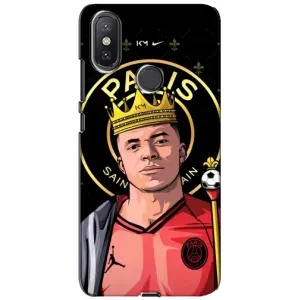 Чехол (TPU) с Футболистом на Xiaomi Mi A2 Lite (Mbappe King)