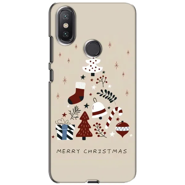 Чехол с рисунком «Merry Christmas» для Xiaomi Mi A2 Lite